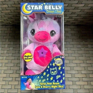 Star Belly Dream Lites Unicorn Night Light Plush Pink/Purple‎